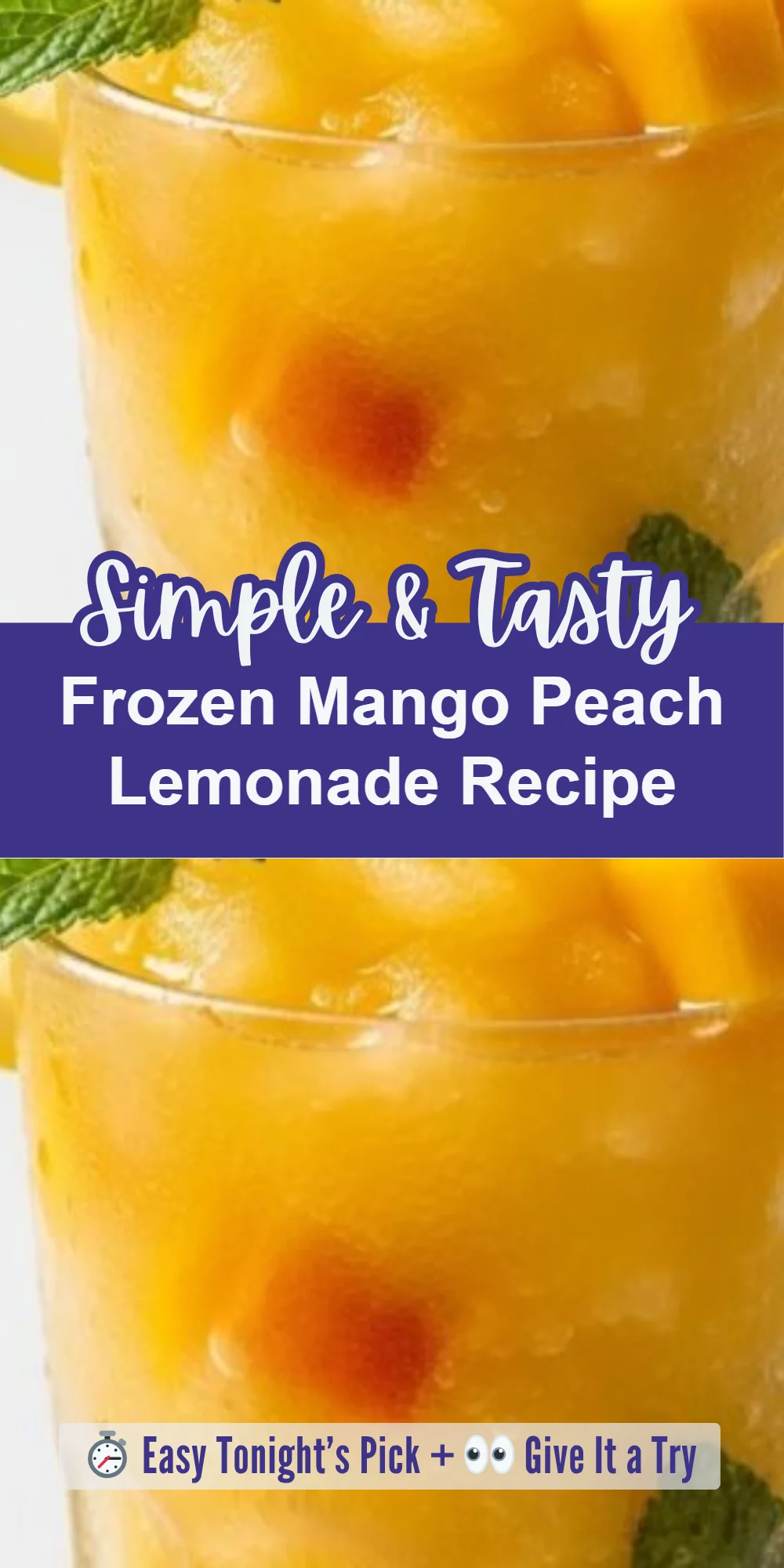 Frozen Mango Peach Lemonade Recipe