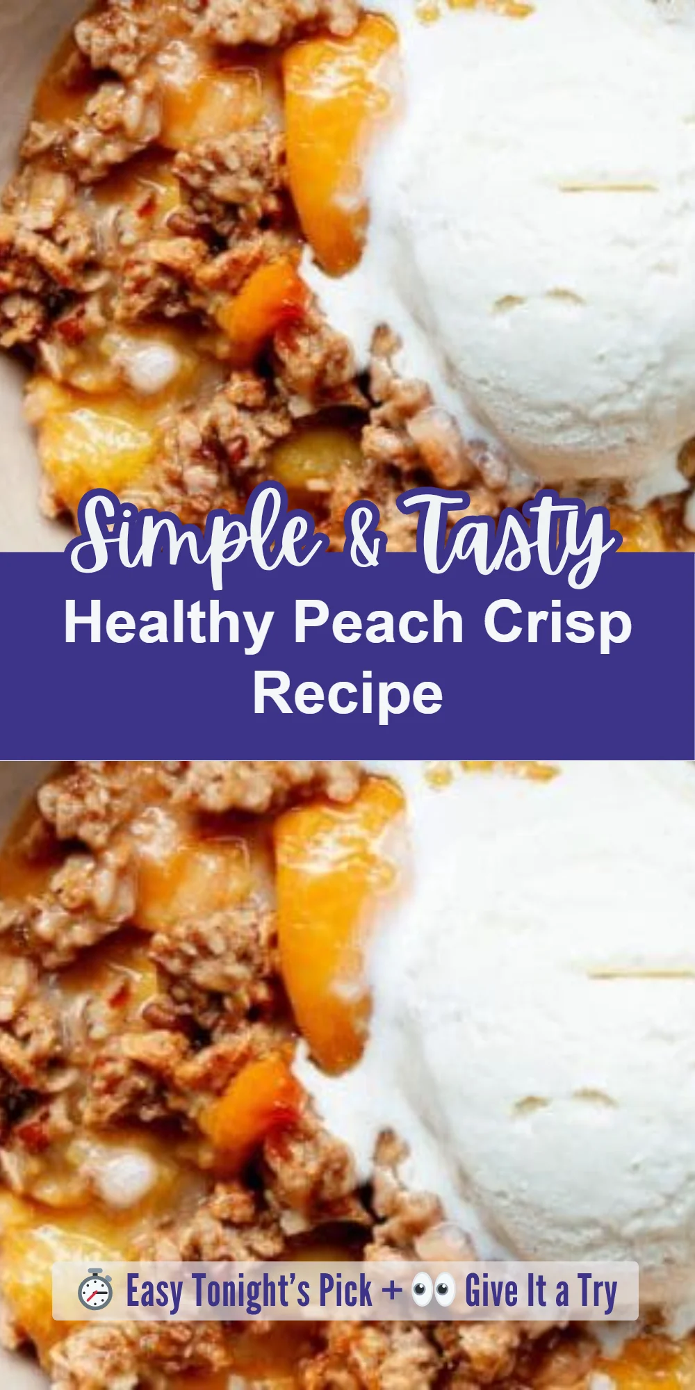 Healthy Peach Crisp Recipe