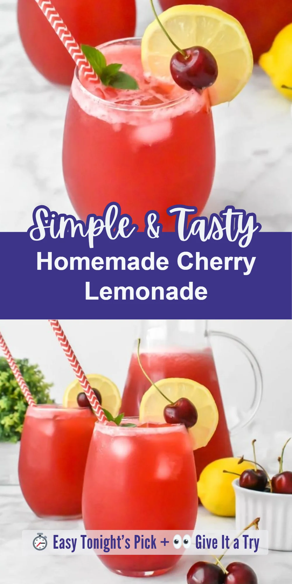Homemade Cherry Lemonade