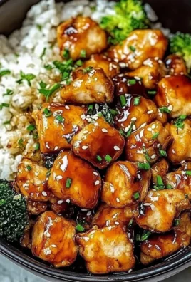 Delicious Hot Honey Chicken Bowl featuring chicken, honey sauce, and fresh vegetables