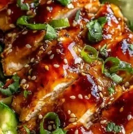 Delicious Hot Honey Chicken Bowl with sweet and spicy flavors.
