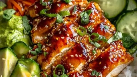 Hot Honey Chicken Bowl Recipe – Sweet & Spicy Joyful Dinner