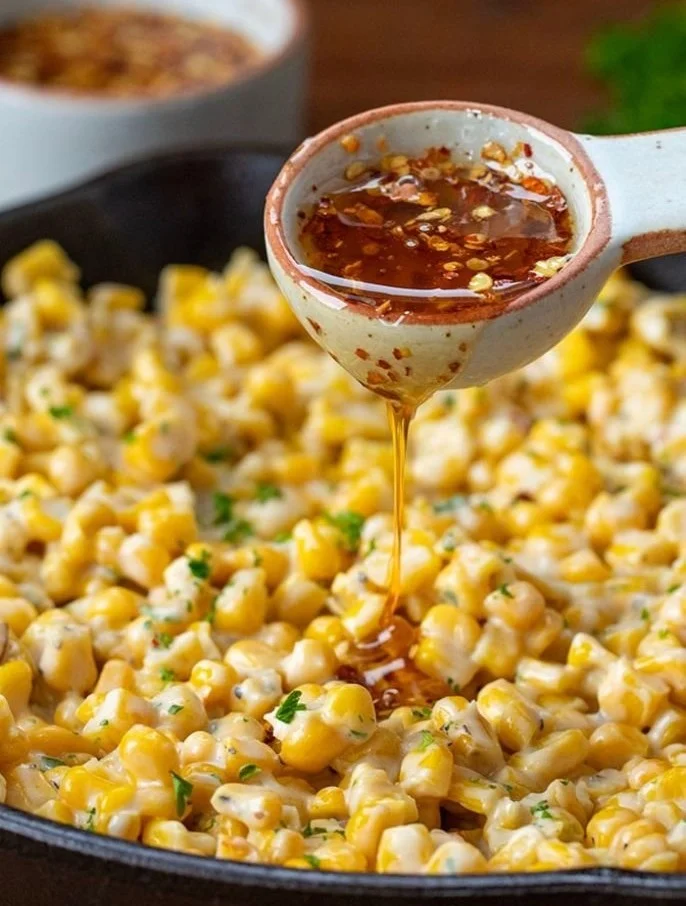 Hot Honey Skillet Corn
