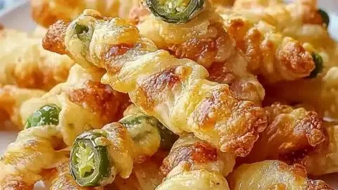 Irresistibly spicy jalapeno popper twists served on a game night platter.
