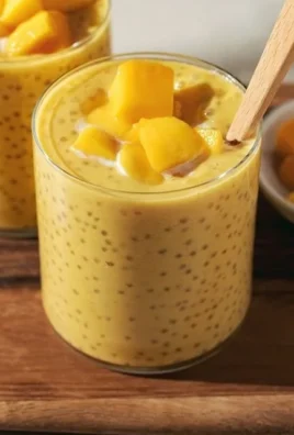 Delicious Mango Sago dessert with fresh mango, sago pearls, and coconut milk