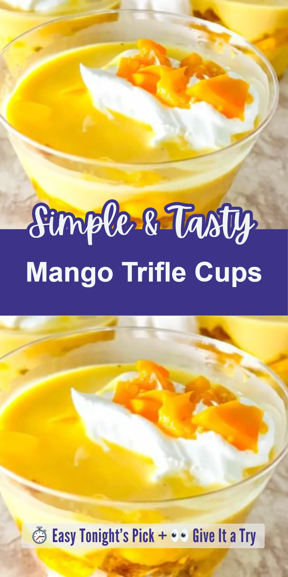 Mango Trifle Cups