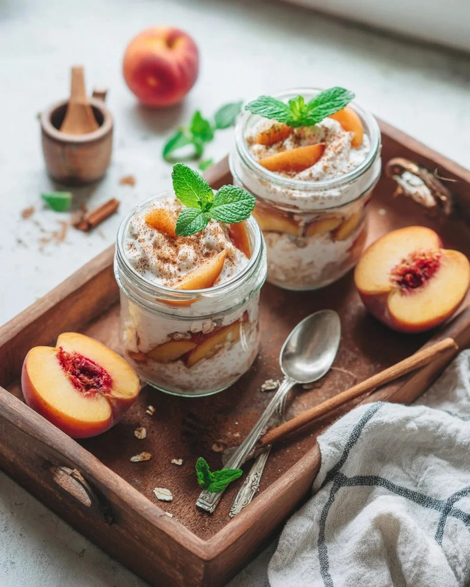 Peach Pie Cottage Cheese Bowls: A Comforting High-Protein Breakfast Treat