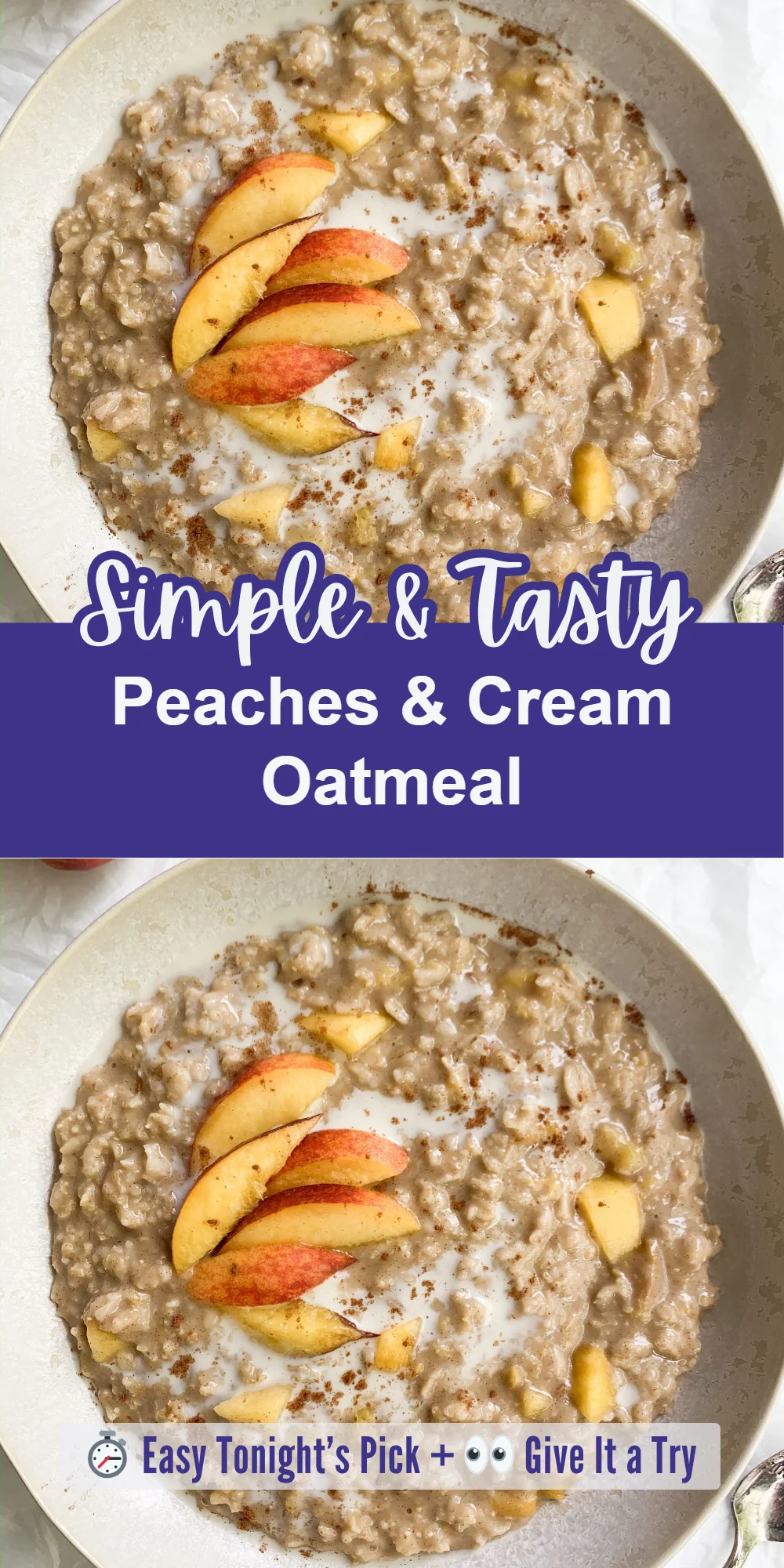 Peaches & Cream Oatmeal