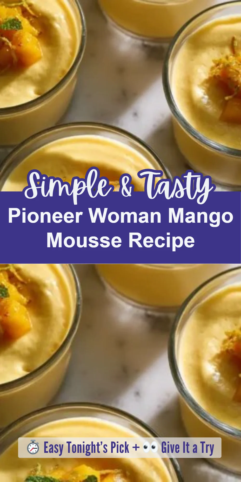 Pioneer Woman Mango Mousse Recipe