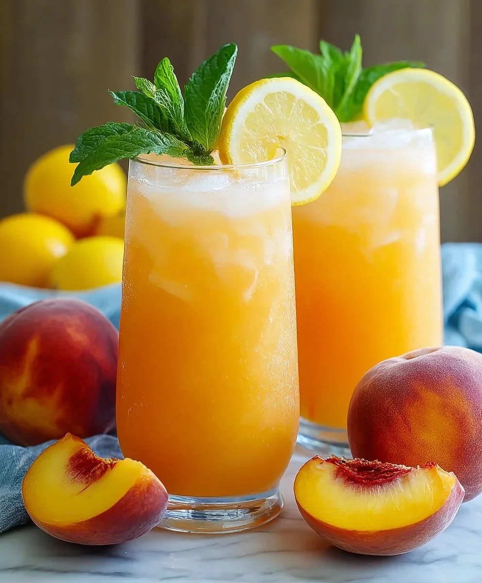 Refreshing Peach Lemonade