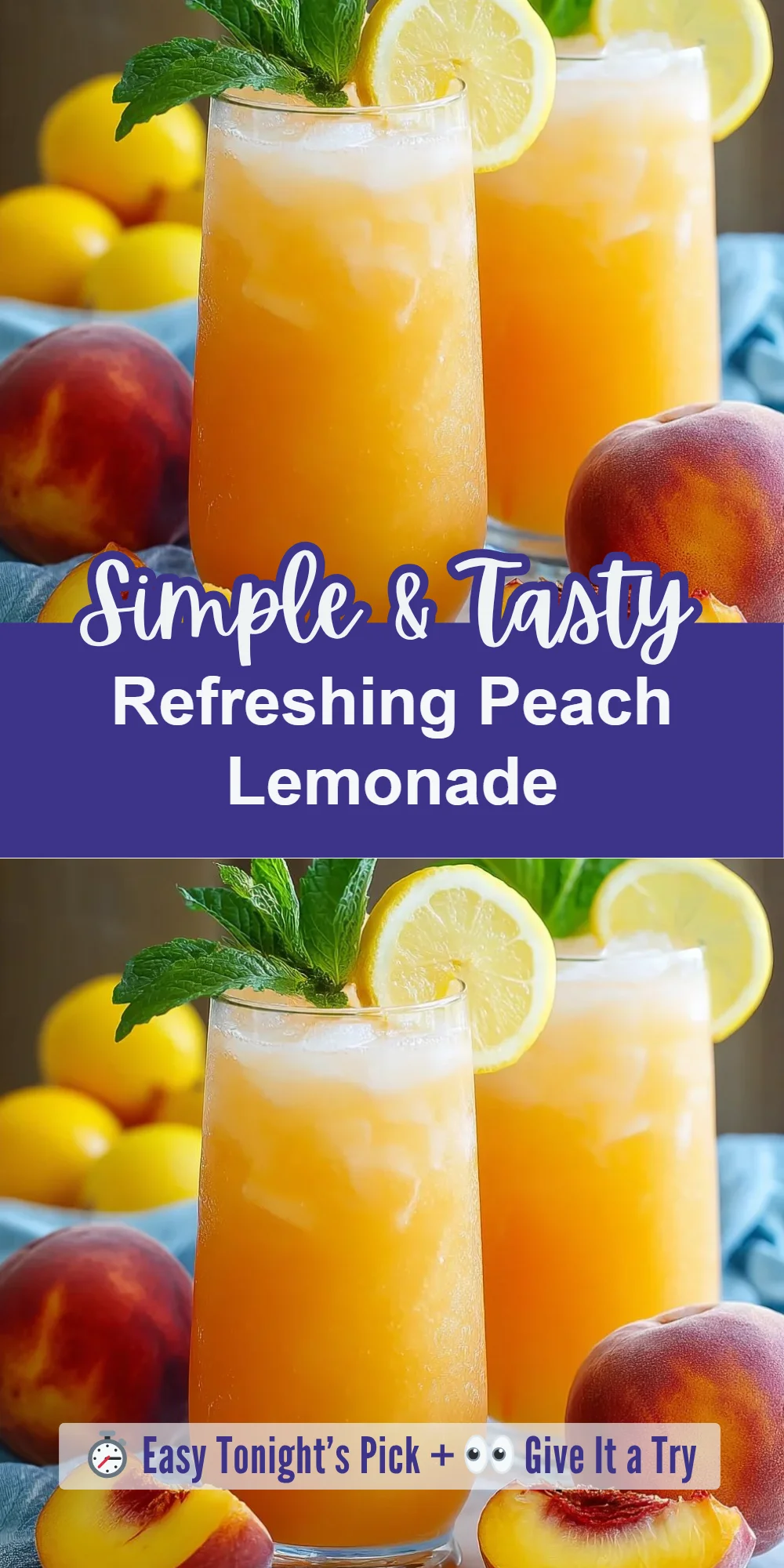 Refreshing Peach Lemonade