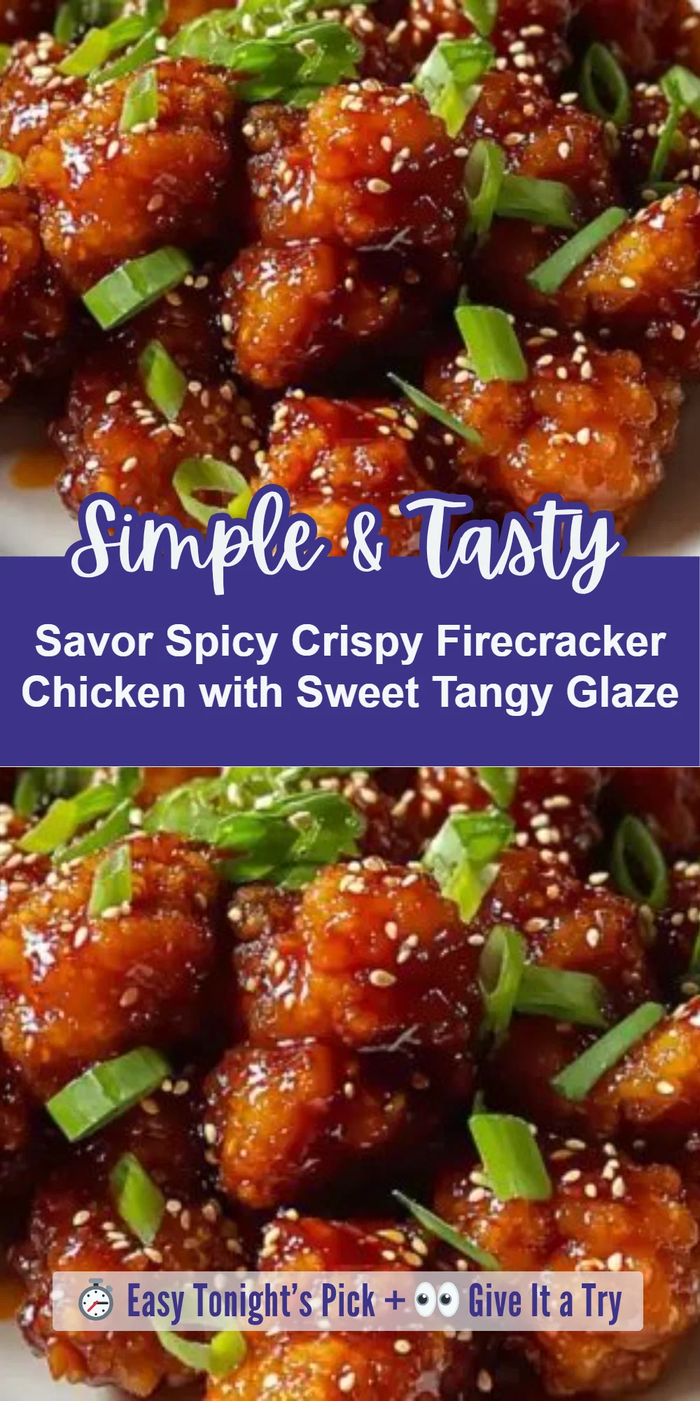 Savor Spicy Crispy Firecracker Chicken with Sweet Tangy Glaze