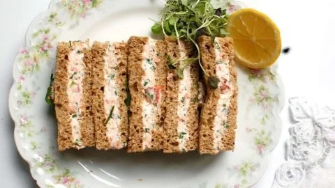 Smoked Salmon Tea Sandwiches