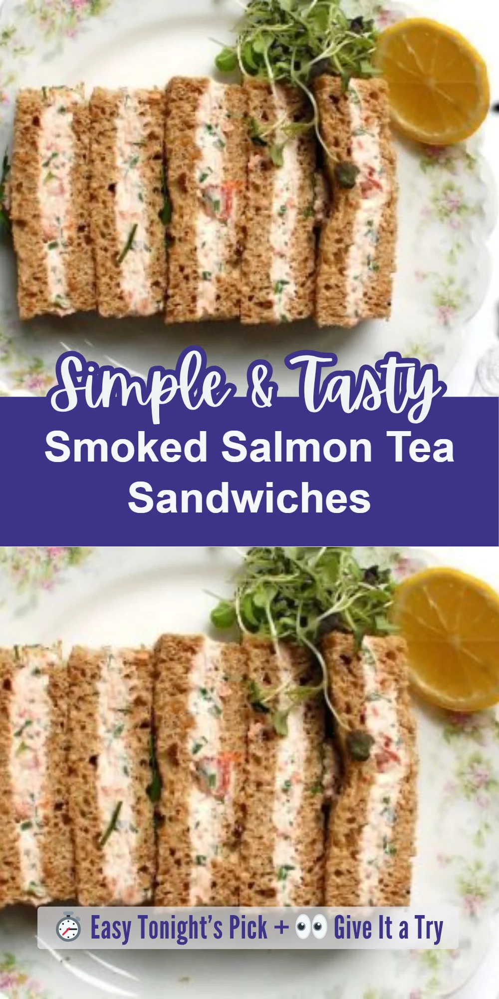 Smoked Salmon Tea Sandwiches