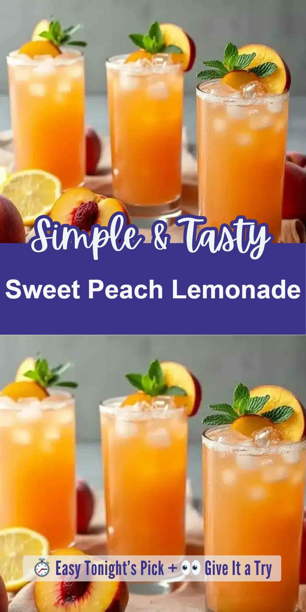 Sweet Peach Lemonade