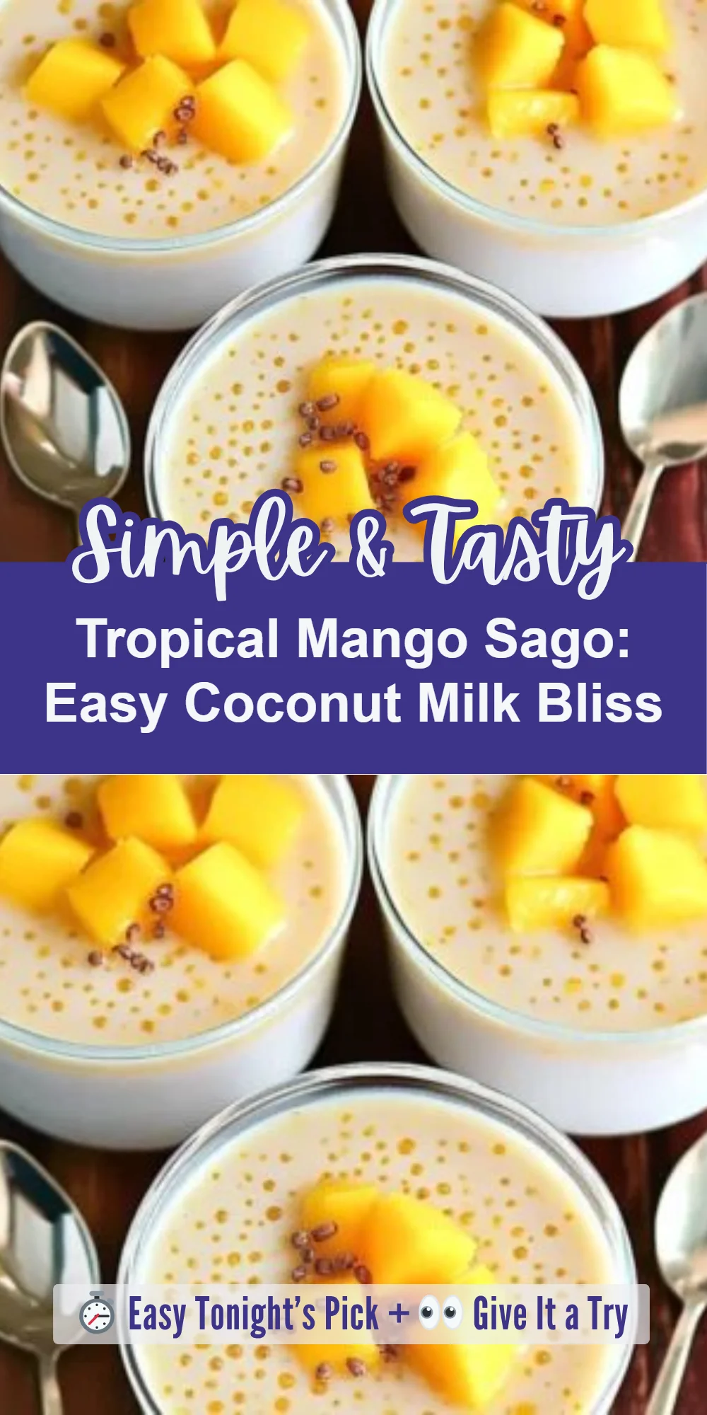 Tropical Mango Sago: Easy Coconut Milk Bliss