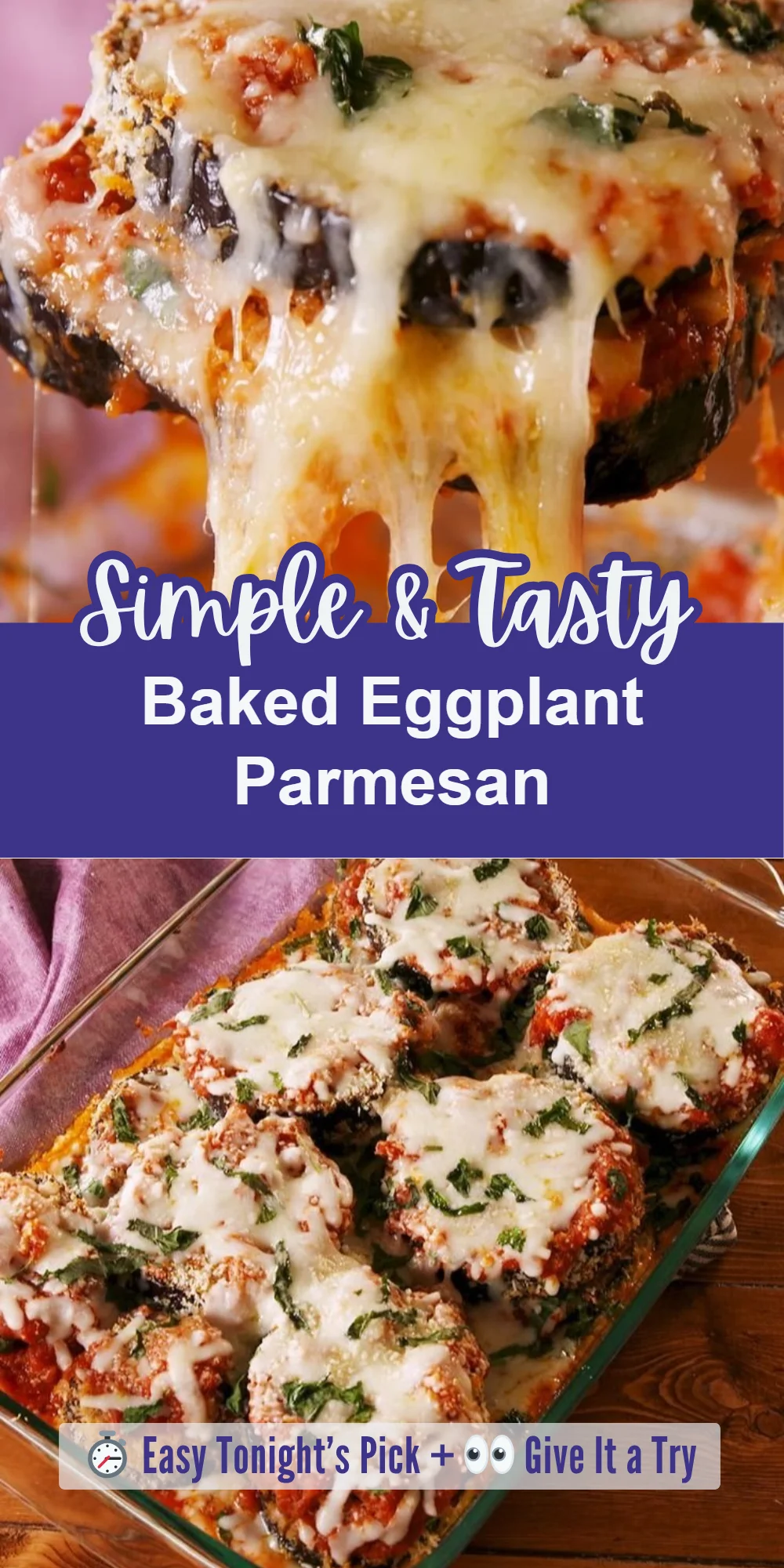 Baked Eggplant Parmesan