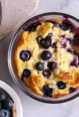 Blueberry cottage cheese bake topped with fresh blueberries and baked to perfection.