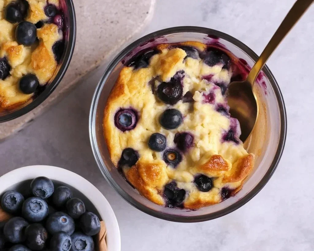 Blueberry Cottage Cheese Breakfast Bake