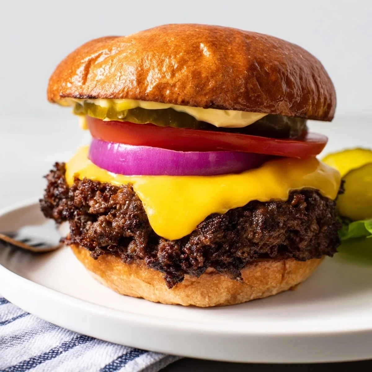 Cheesy Smash Burgers