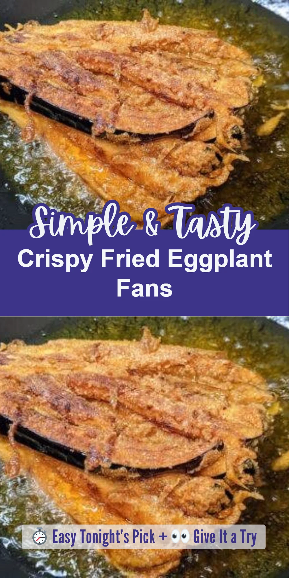 Crispy Fried Eggplant Fans