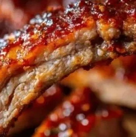 Delicious crockpot barbecue ribs served with sides