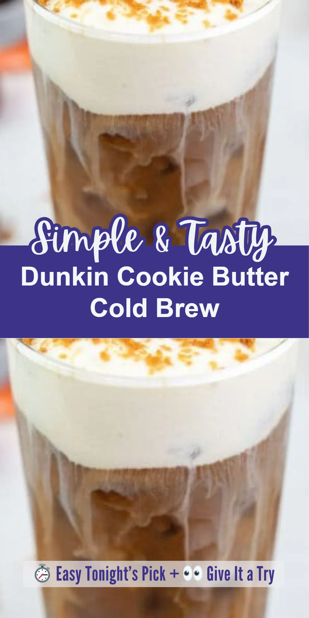Dunkin Cookie Butter Cold Brew