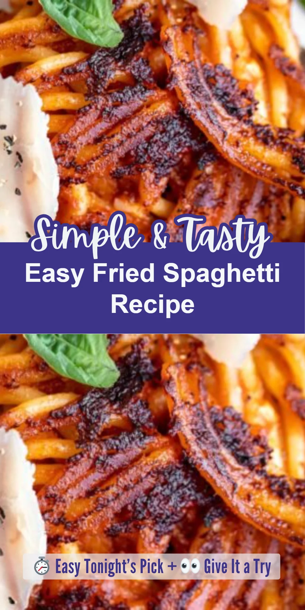 Easy Fried Spaghetti Recipe