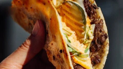 Easy Smash Burger Tacos
