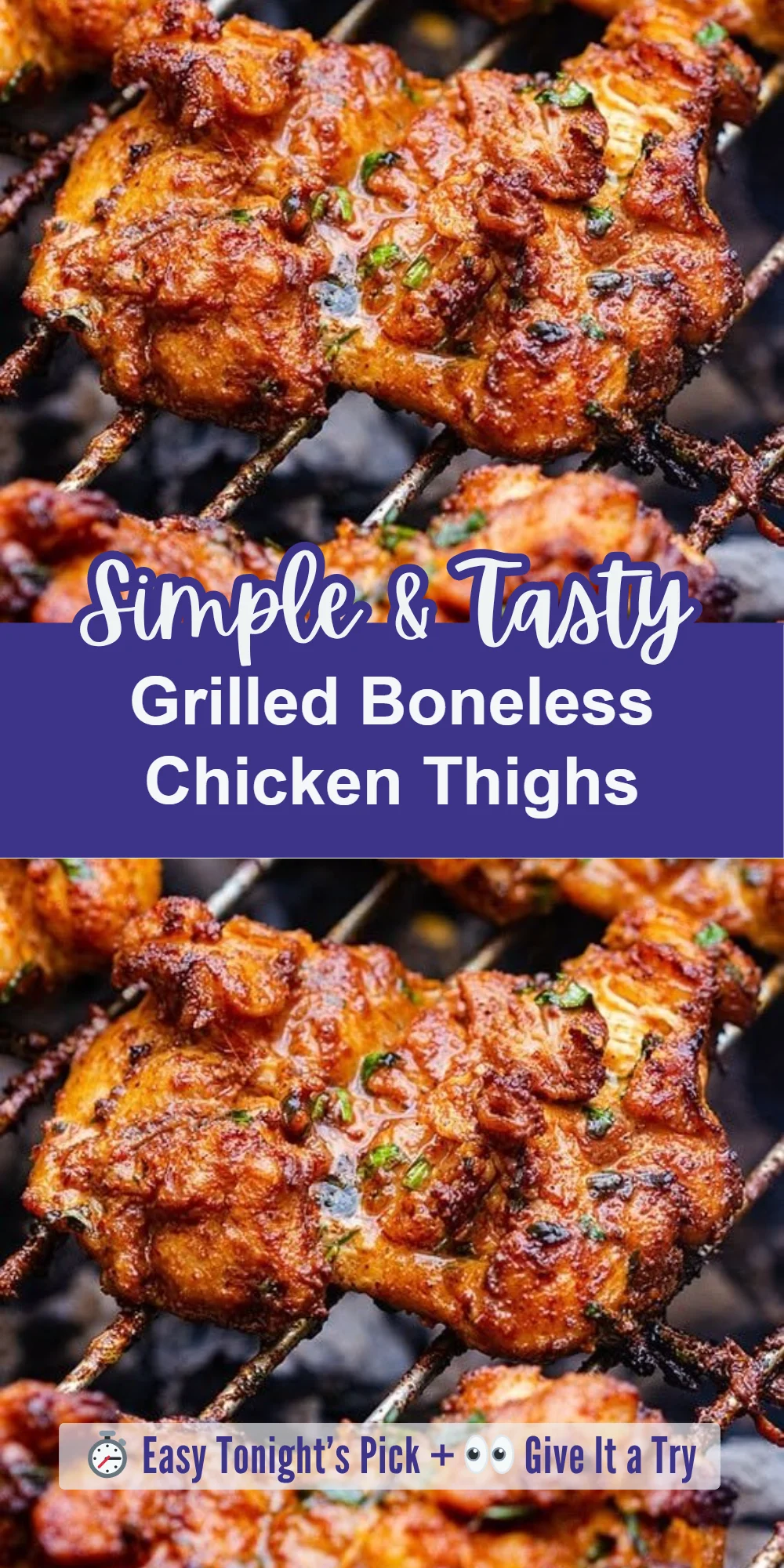 Grilled Boneless Chicken Thighs