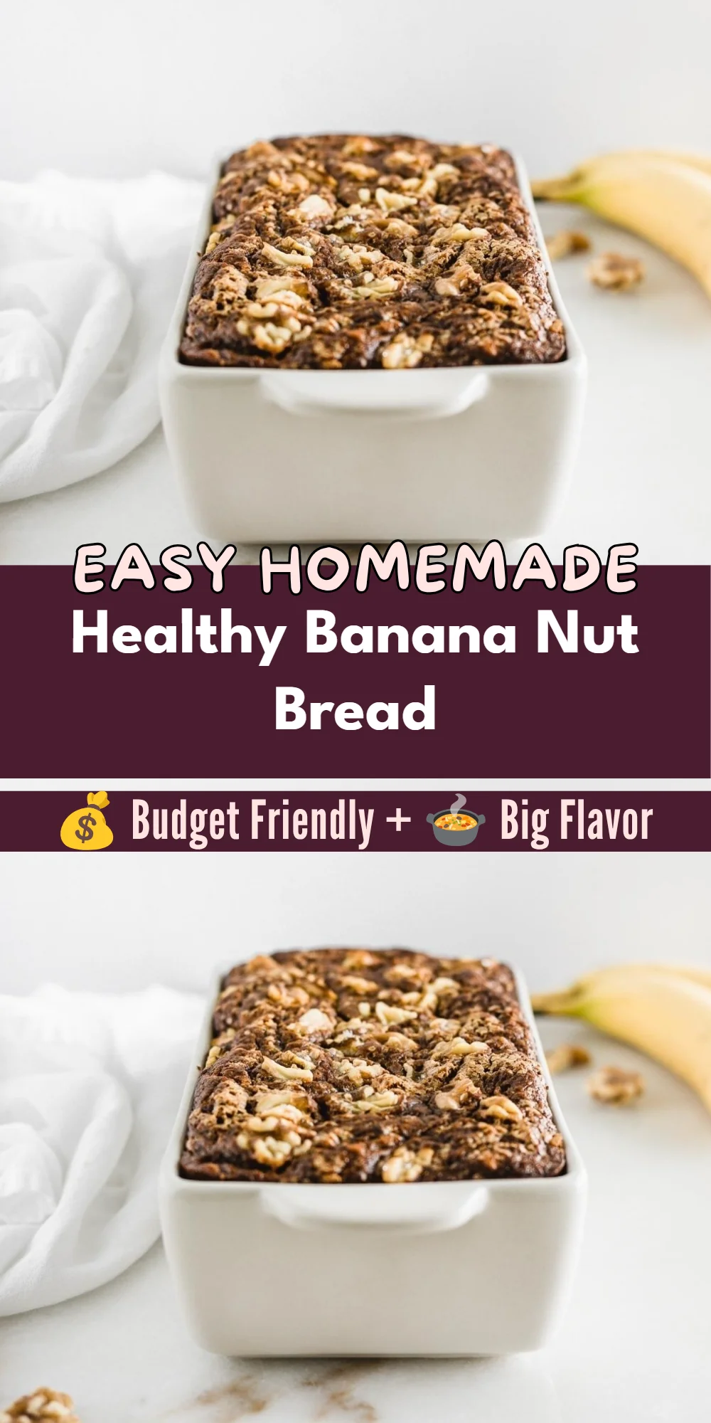 Healthy Banana Nut Bread