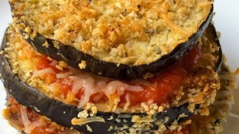 Healthy Eggplant Parmesan