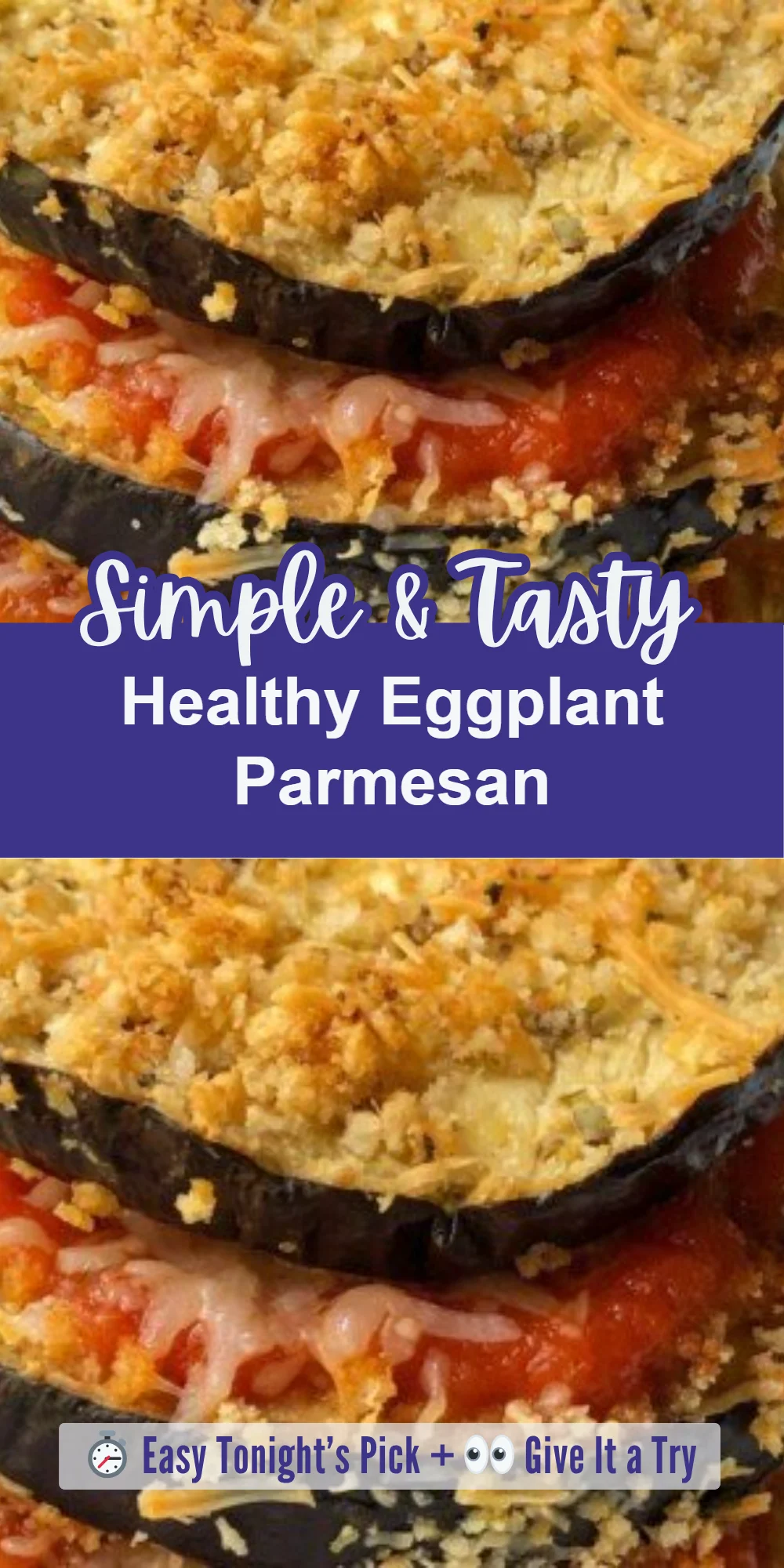 Healthy Eggplant Parmesan