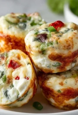 High protein egg white bites recipe with cottage cheese for a nutritious snack.