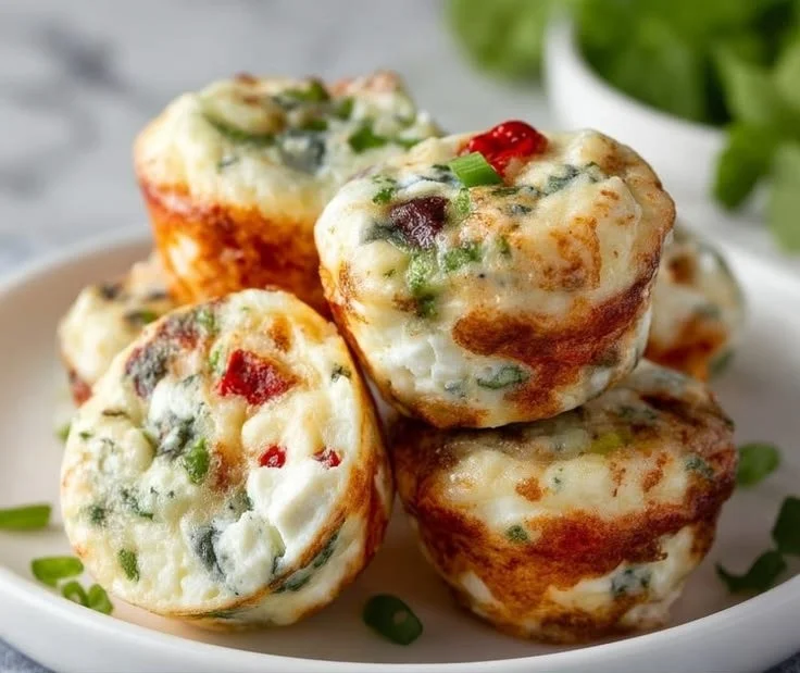 High Protein Egg White Bites with Cottage Cheese