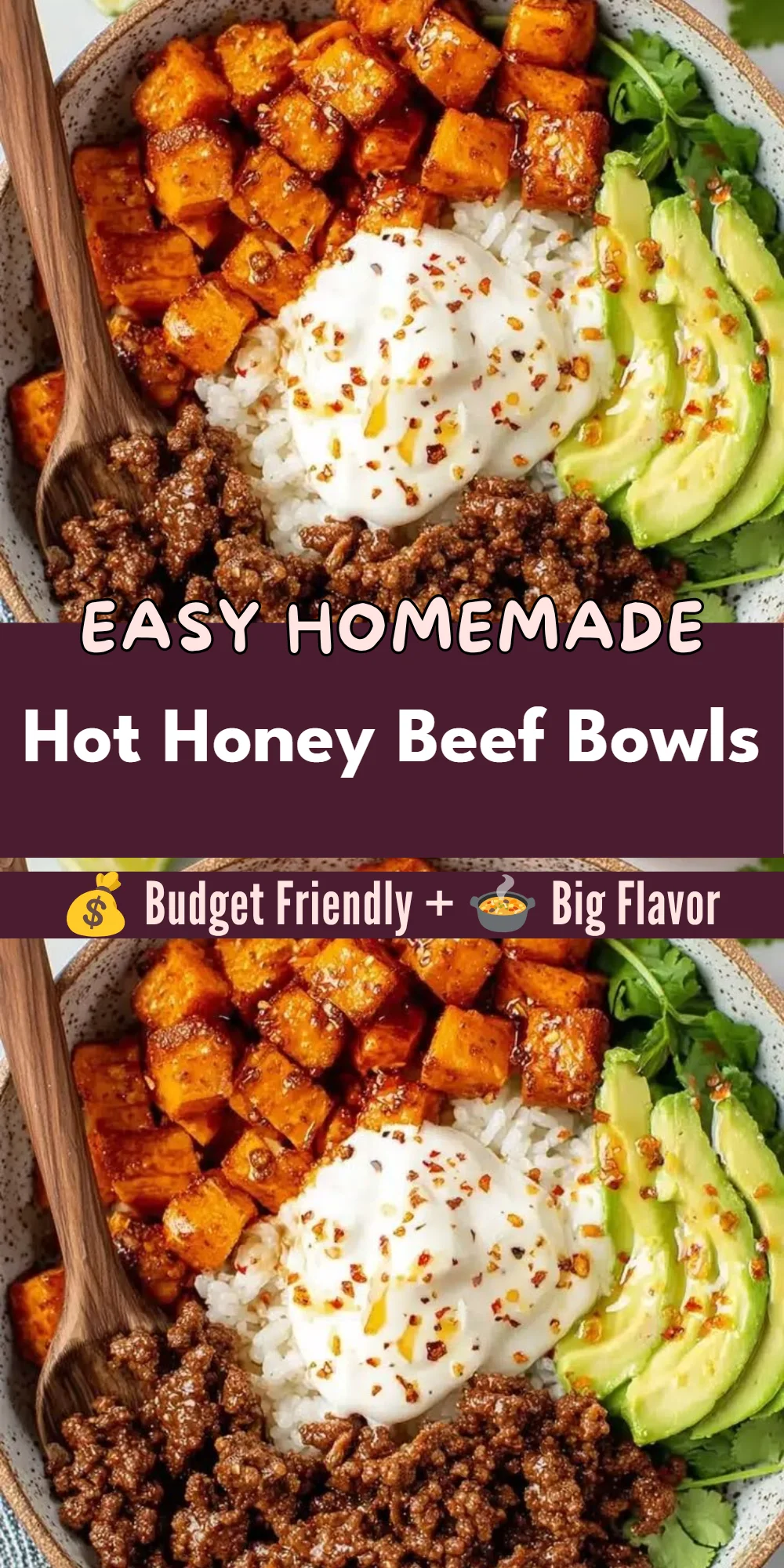 Hot Honey Beef Bowls