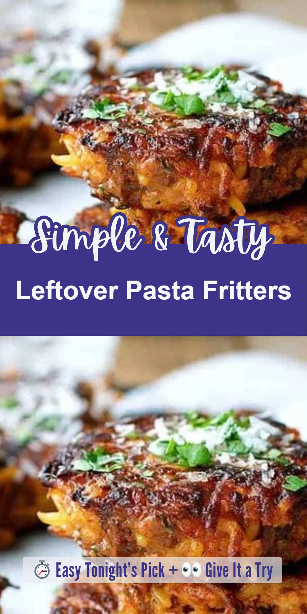 Leftover Pasta Fritters