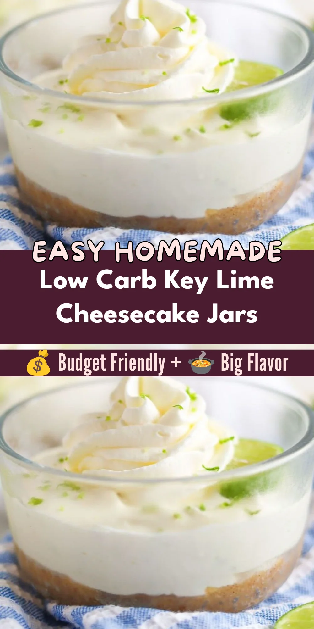 Low Carb Key Lime Cheesecake Jars