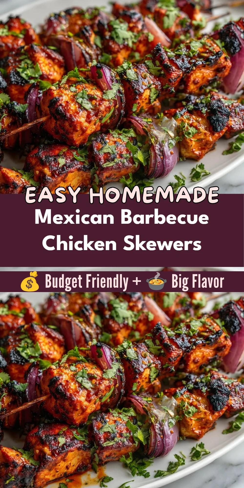 Mexican Barbecue Chicken Skewers