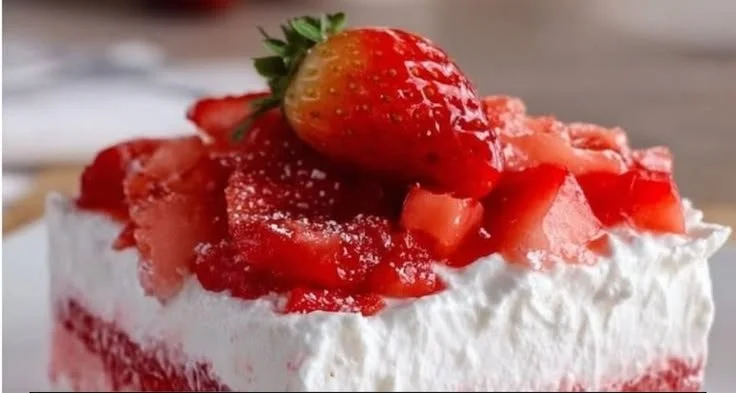 No Bake Strawberry Lasagna