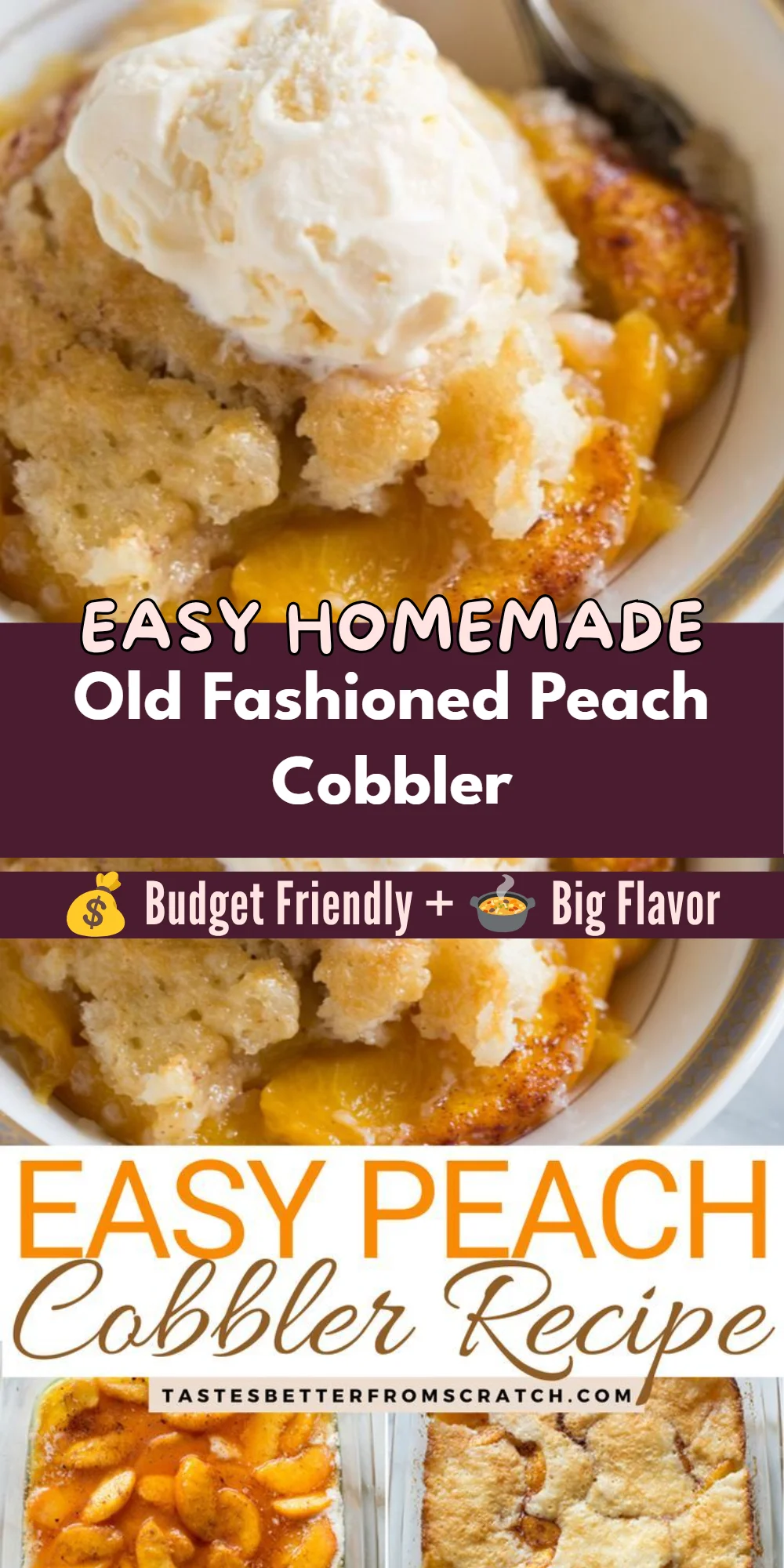 Old Fashioned Peach Cobbler