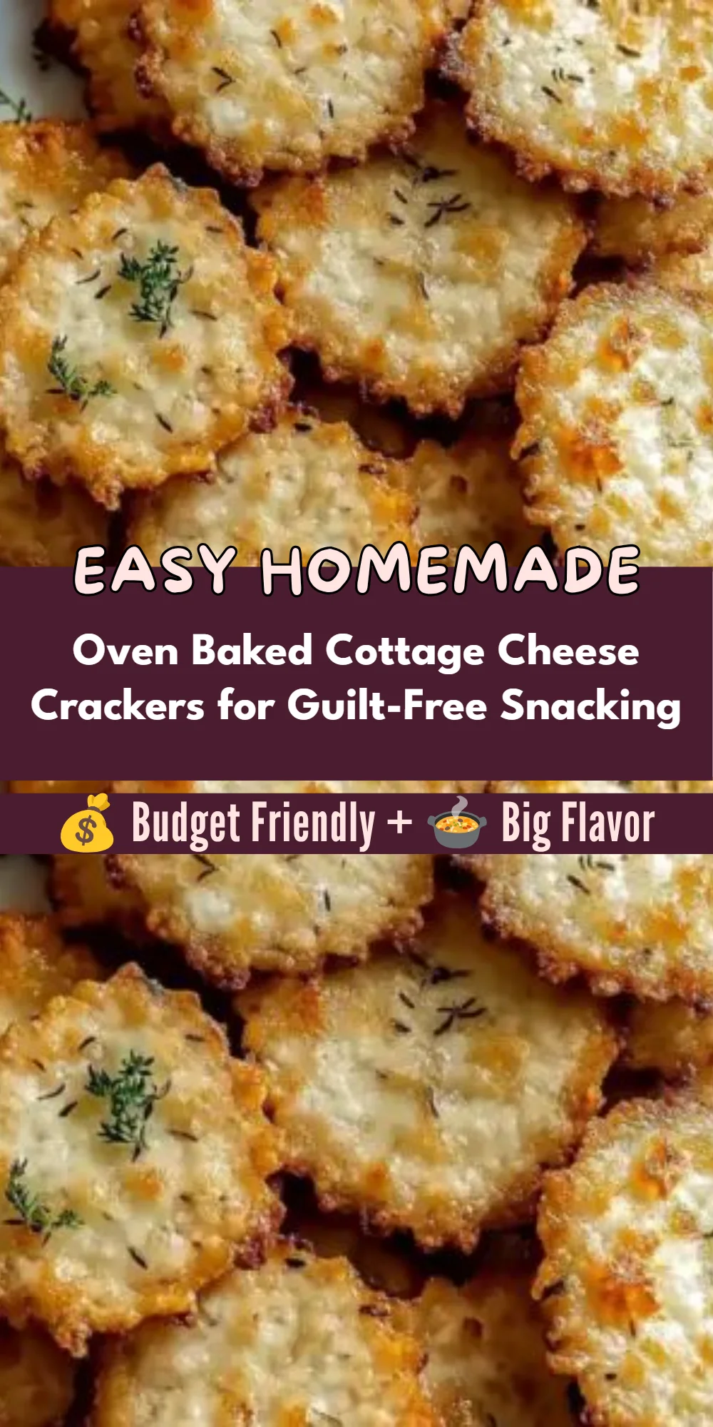 Oven Baked Cottage Cheese Crackers for Guilt-Free Snacking