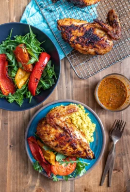 Delicious homemade Peri Peri Chicken served with sides