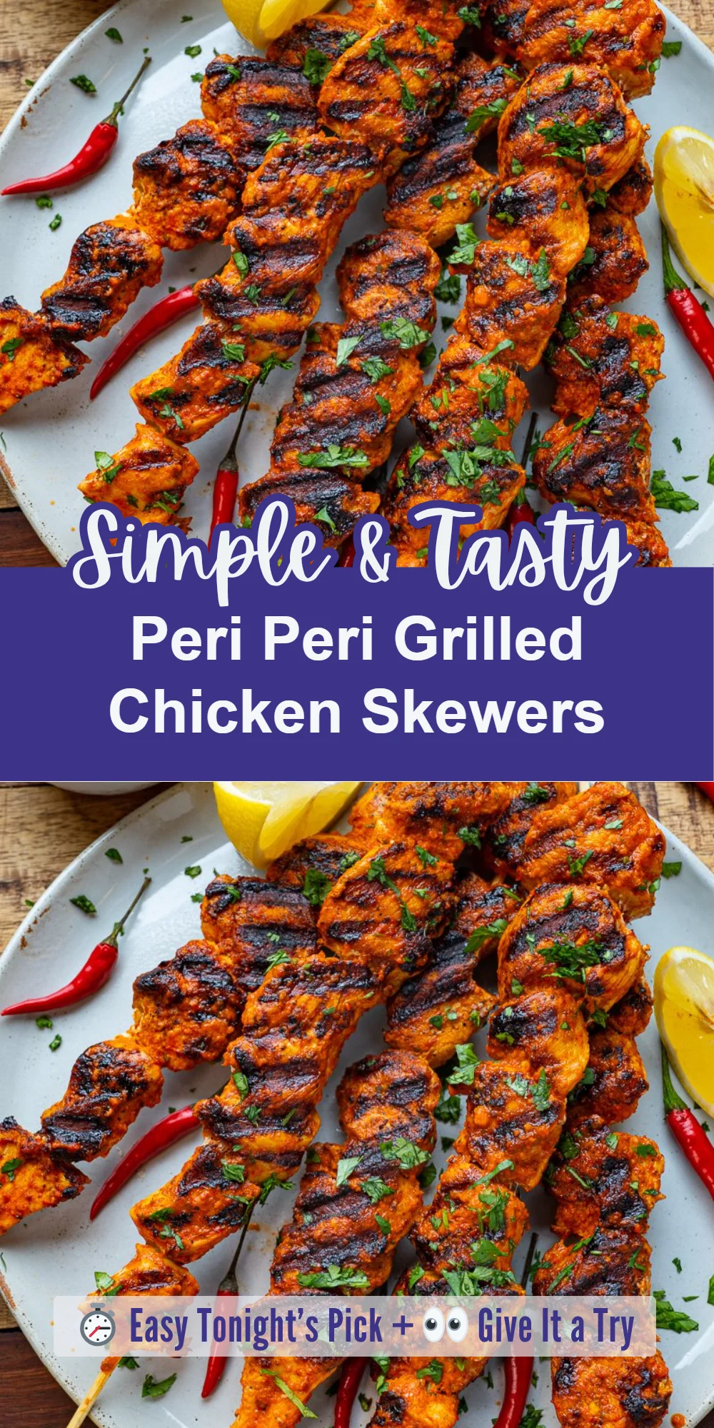 Peri Peri Grilled Chicken Skewers