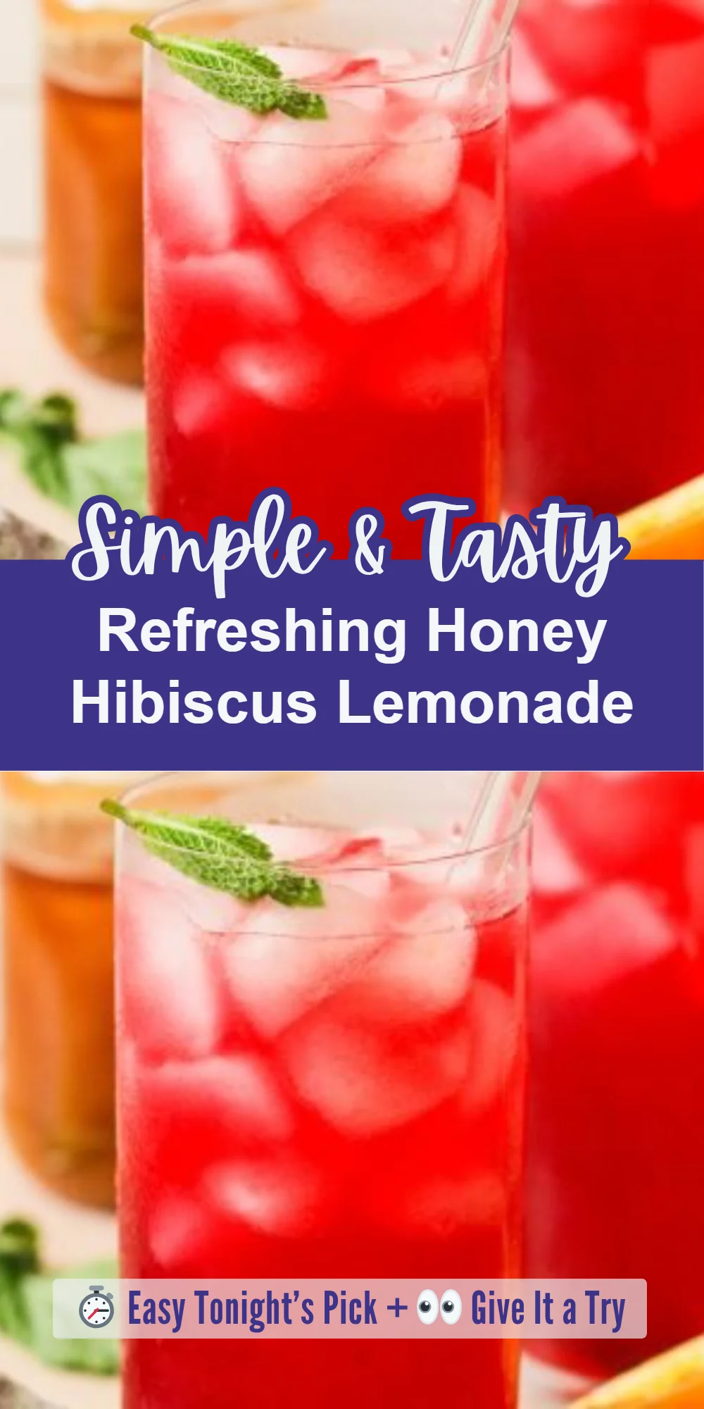 Refreshing Honey Hibiscus Lemonade