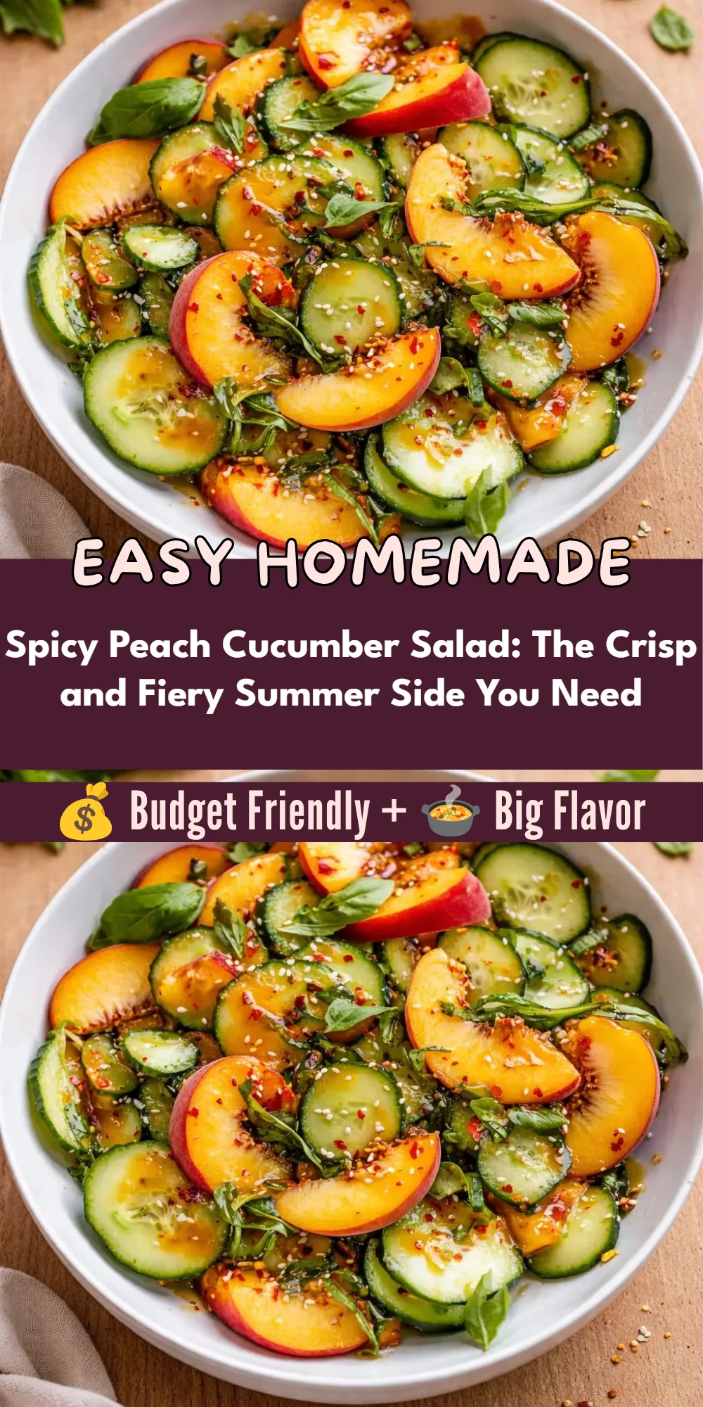 Spicy Peach Cucumber Salad: The Crisp and Fiery Summer Side You Need