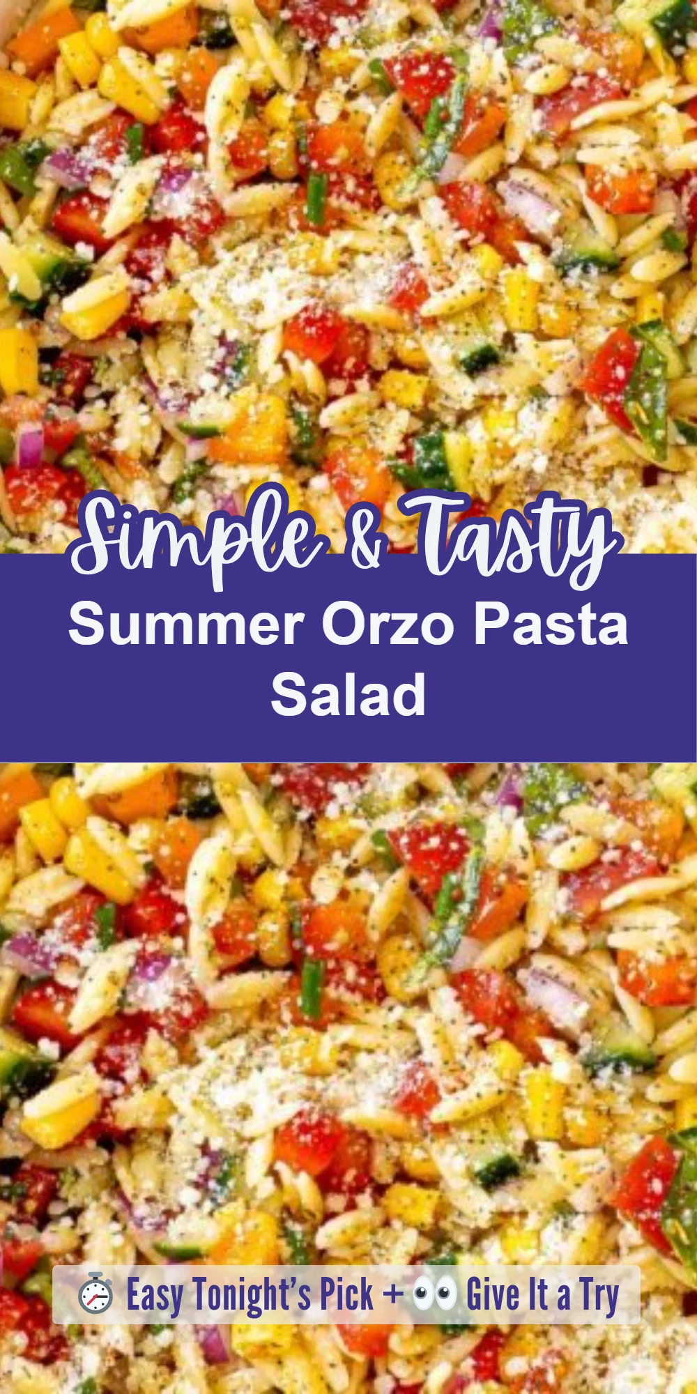 Summer Orzo Pasta Salad