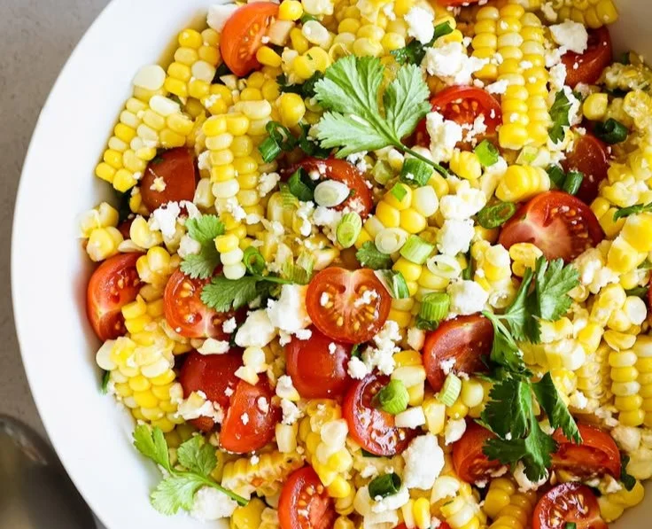Summer Sweet Corn Feta Salad