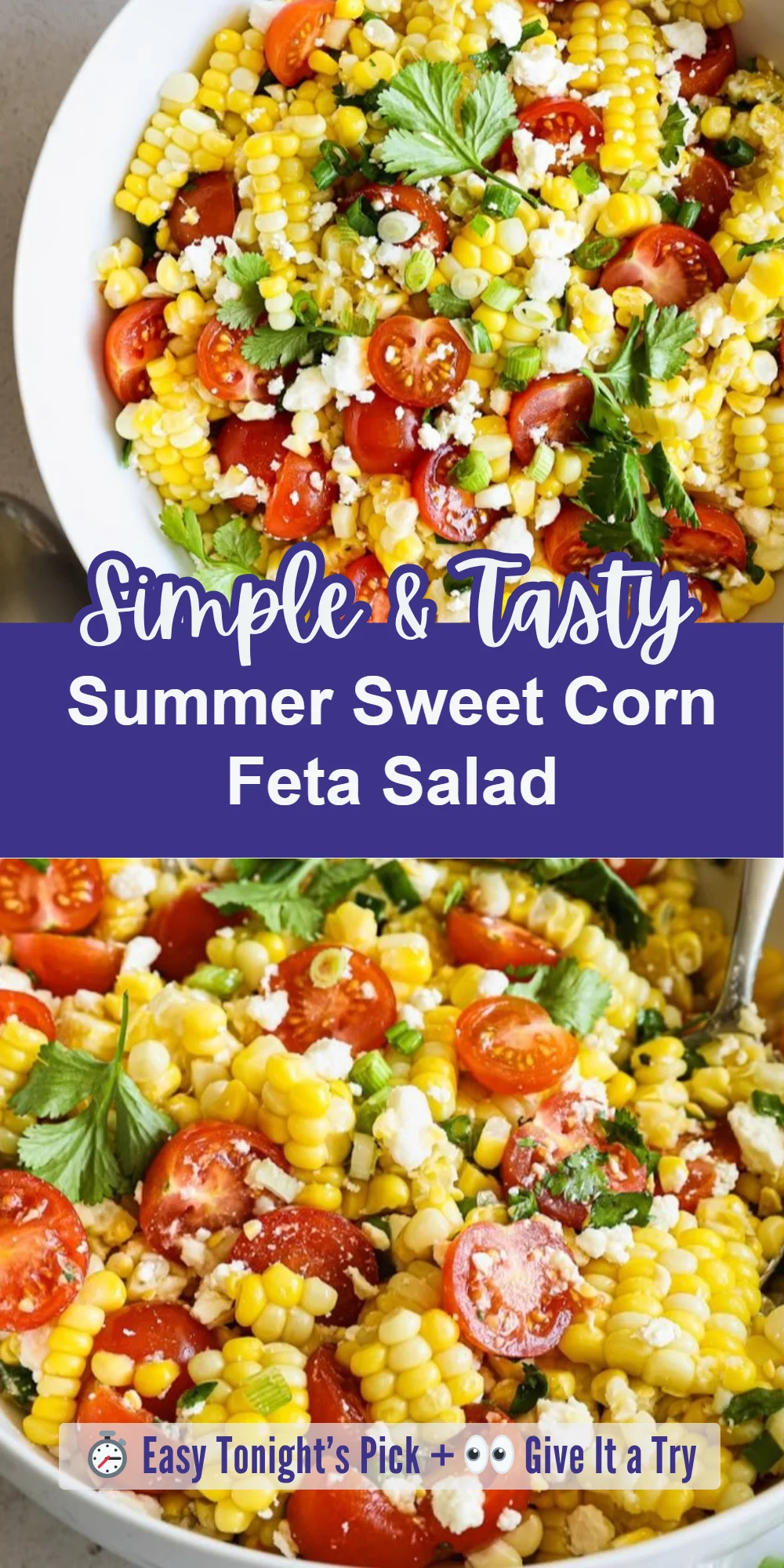 Summer Sweet Corn Feta Salad