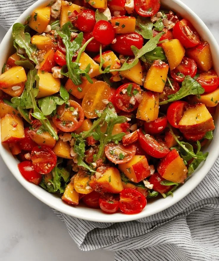 Tomato Peach Salad